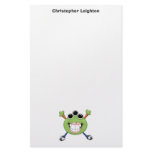 Monster Mash · Green Three-Eyed Monster Stationery