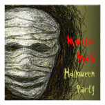 Monster Mash Halloween Party Invitation Mummy Head
