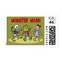 Monster Mash Halloween stamps