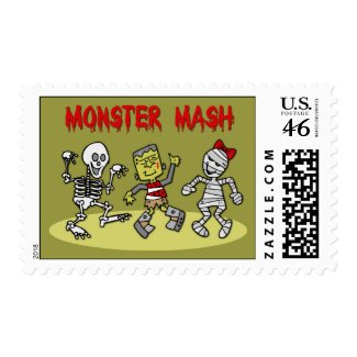 Monster Mash Halloween stamps stamp