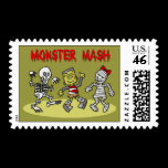 Monster Mash Halloween stamps