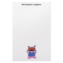 Monster Mash · Pink & Red Monster Personalized Stationery