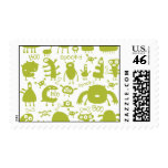 monster mash postage stamp