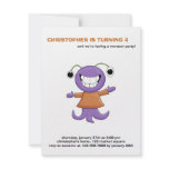 Monster Mash · Purple Monster invitations