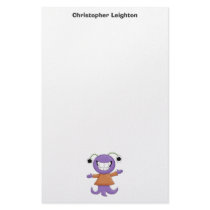 Monster Mash · Purple Monster Personalized Stationery