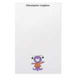 Monster Mash · Purple Monster Personalized Stationery
