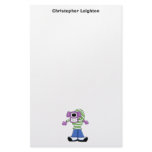 Monster Mash · Purple One-Eyed Monster Stationery