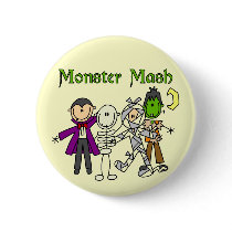 Monster Mash T-shirts and Gifts buttons by stick_figures Monster Mash T-shirts and Gifts buttons