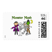 Monster Mash T-shirts and Gifts postage by stick_figures Monster Mash T-shirts and Gifts postage