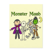 Monster Mash T-shirts and Gifts postcards by stick_figures Monster Mash T-shirts and Gifts postcards
