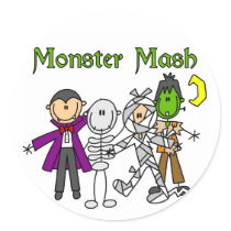 Monster Mash T-shirts and Gifts stickers by stick_figures Monster Mash T-shirts and Gifts stickers