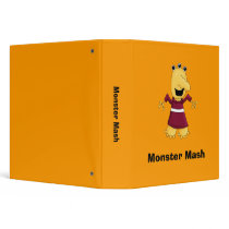Monster Mash · Yellow Three-Eyed Monster binders by CSCountryCuties Monster Mash · Yellow Three-Eyed Monster binders