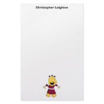 Monster Mash · Yellow Three-Eyed Monster Custom Stationery