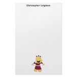 Monster Mash · Yellow Three-Eyed Monster Custom Stationery