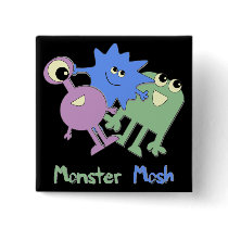Monster Mosh Buttons by ScottInk Monster Mosh Buttons