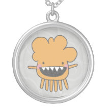 Monster Necklace (in orange) necklaces