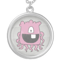 Monster Necklace (in pink) necklaces