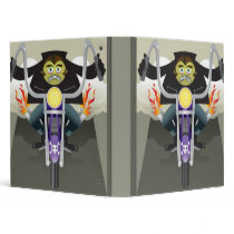 Monster on a Motorcycle Notebook binders