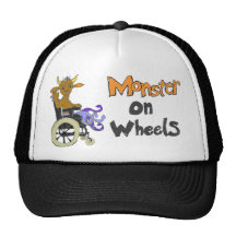 Monster on wheels hat