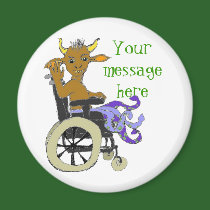 Monster on wheels -- your message magnets