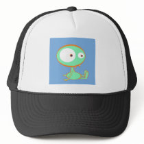 Monster orange/green mesh hat