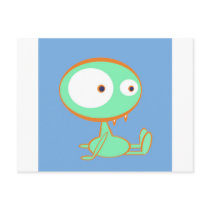 Monster orange/green post cards