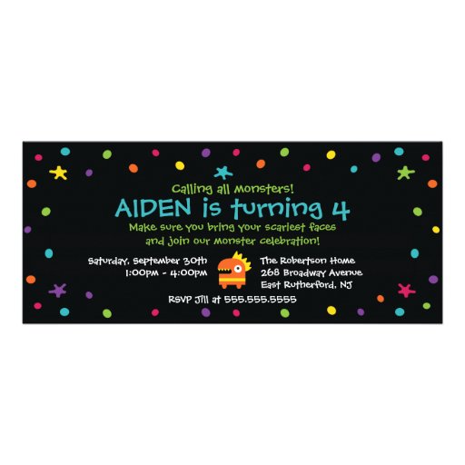 Monster Party Invitation