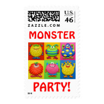 Monster Party Stamps