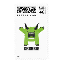 monster postage stamp