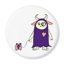 Monster Present magnets by QueenHare Monster Present magnets