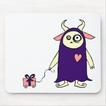 Monster Present mousepads by QueenHare Monster Present mousepads