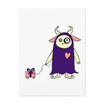 Monster Present postcards by QueenHare Monster Present postcards