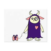 Monster Present postcards by QueenHare Monster Present postcards