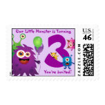Monster (Purple/Green) Birthday Stamp
