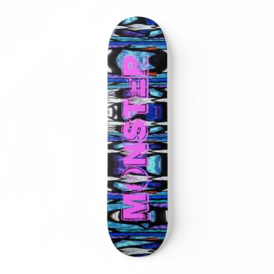 Monster Skate Board Deck by mrmorphic