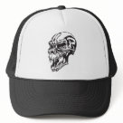 zaz_trucker_hat - Custom Mesh Skull trucker hats featuring skulls by the best artists for truck drivers. You can create a custom skull truckers hat by adding a name or any quote to these high quality mesh hats.: Sizes  Available colors: white_black