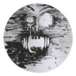 Monster Round Sticker