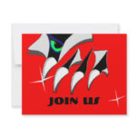 MONSTER THEME CLAWS &amp; EYE PARTY INVITATIONS INVITE