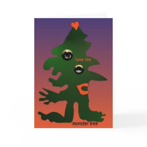 Monster tree by Anjo Lafin Greeting Card