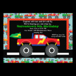 Monster Truck  Birthday Invitation invitations
