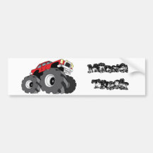 Monster Truck Bumper Stickers