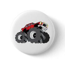 Monster Truck Pinback Buttons