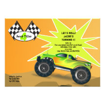 Monster Truck Invitation