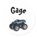 Monster Truck Label - Customized stickers