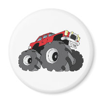 Monster Truck Refrigerator Magnets