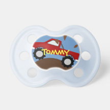 Monster Truck Personalized Pacifier
