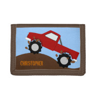 Monster Truck Personalized Wallet