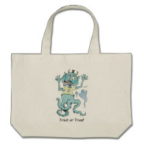 Monster with mustache bags