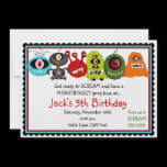 Monsters Birthday Invitation
