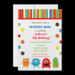 Monsters Birthday Invitations